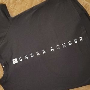 Under Armour Girls Black & White Infinity Logo Tee